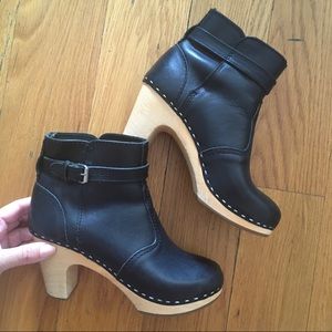 Swedish Hasbeens Jodhpur Ankle Boots Black size 35